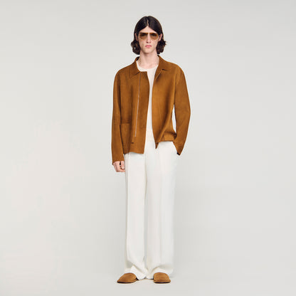 Thierry Jacket Split Leather Jacket Whisky