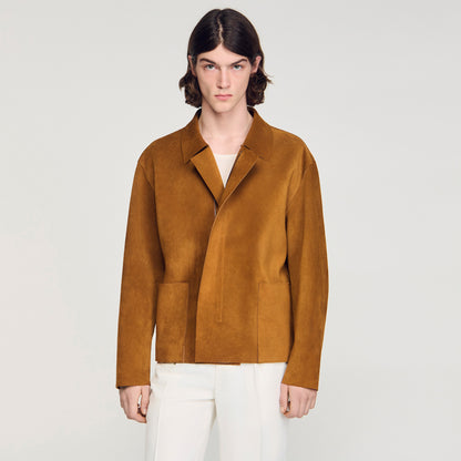 Thierry Jacket Split Leather Jacket Whisky