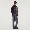 Harry Leather Jacket Zip-up leather jacket Chocolate