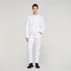 Worker Oversize White Denim Worker Jacket White