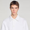 Worker Oversize White Denim Worker Jacket White