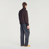 Wool Tracksuit Wool zip-up jacket Chocolate