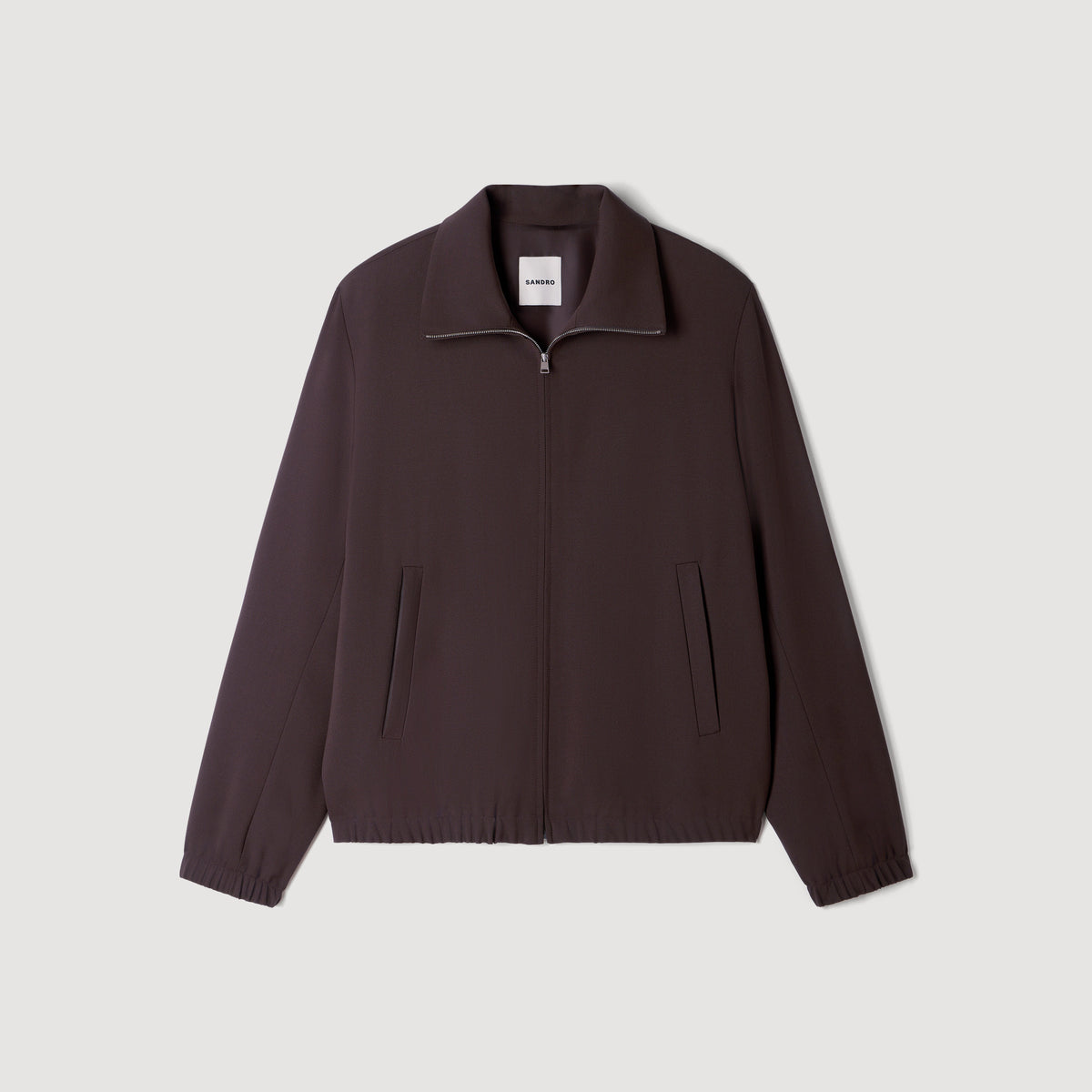 Wool Tracksuit Wool zip-up jacket Chocolate
