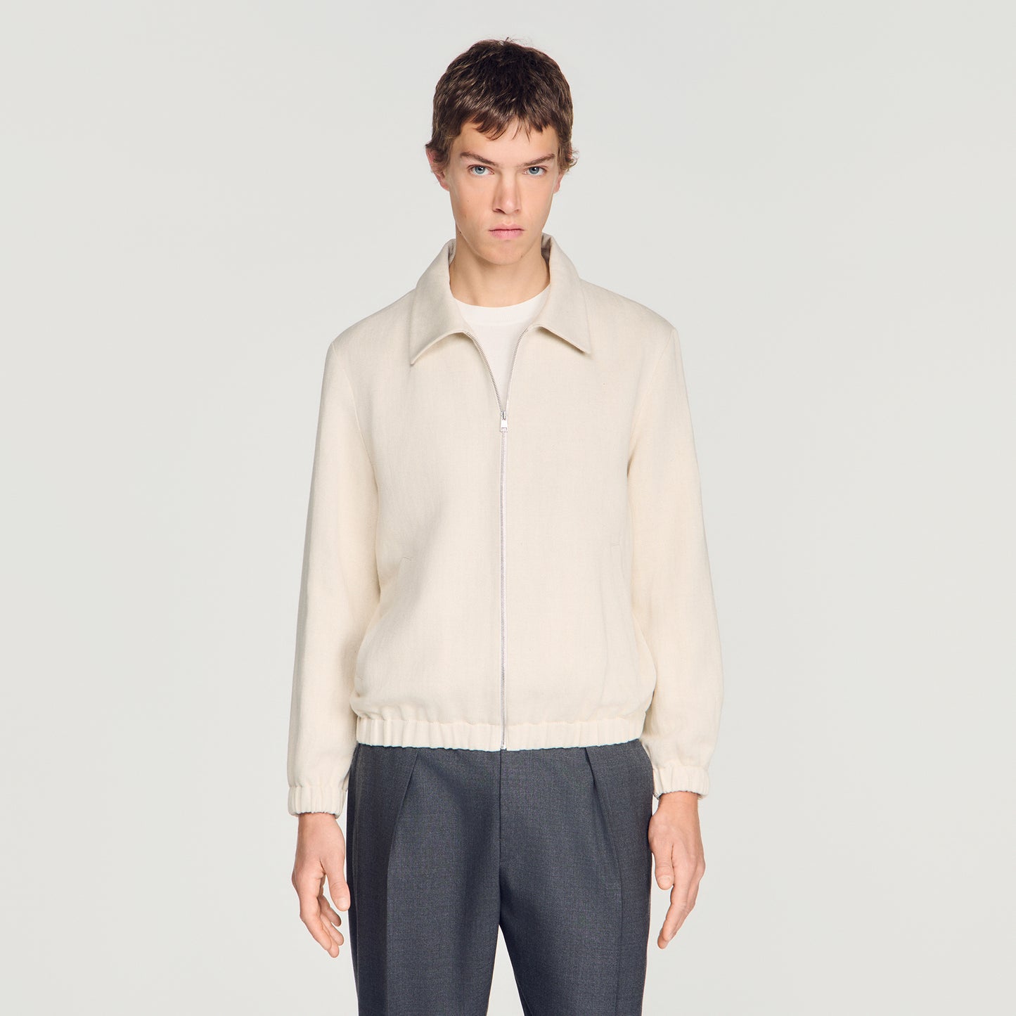 Jones Cotton Jacket  Worker Jacket Ecru