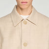 Henry Wool Worker  Worker Jacket Ecru Chine