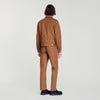 Trucker Padded Cross Square Cross denim jacket Tobacco Brown