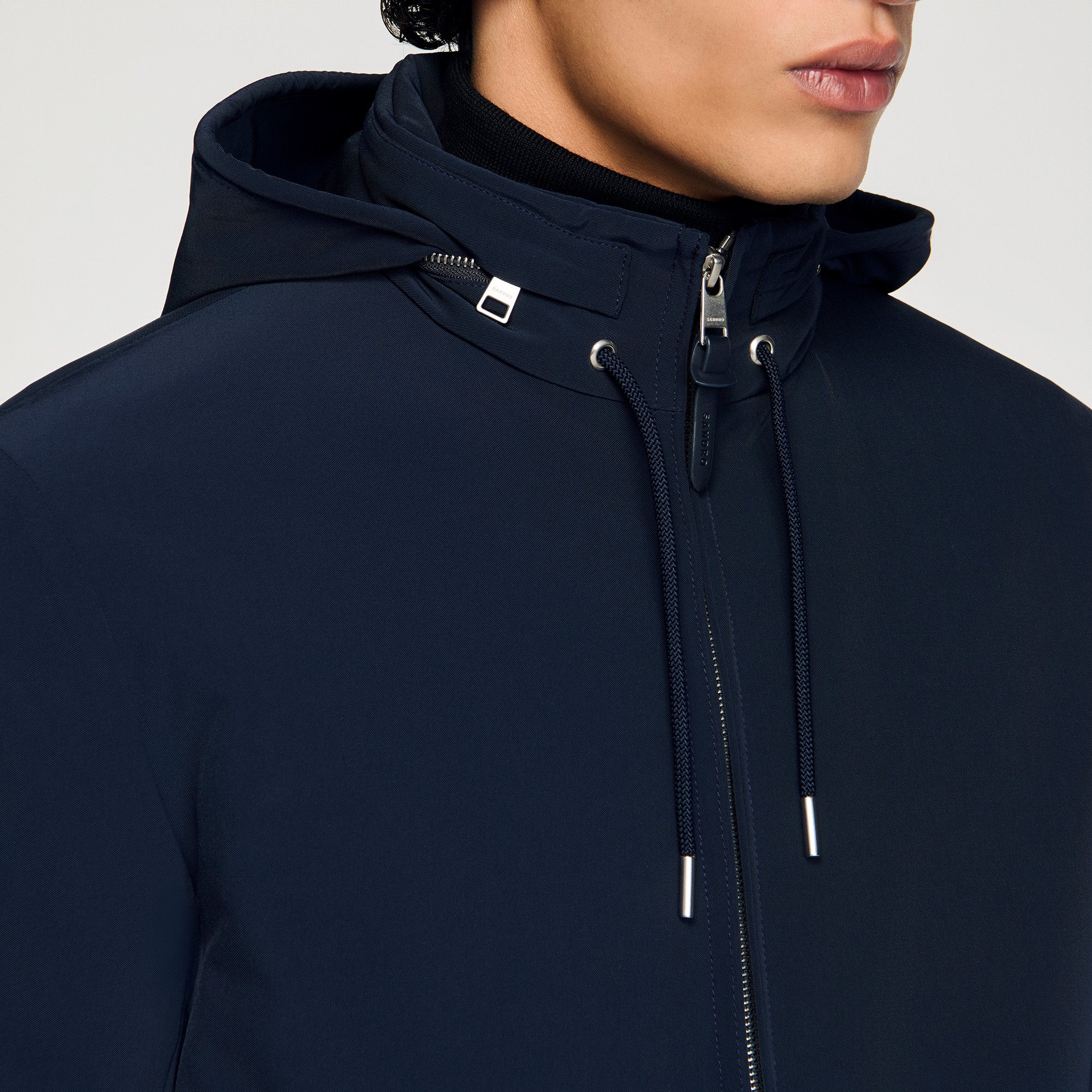 Orion Hooded Zip-Up Jacket Midnight Blue
