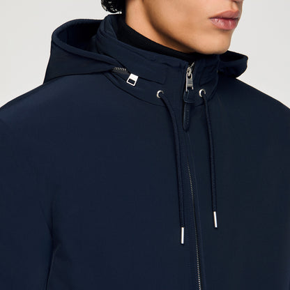Orion Hooded Zip-Up Jacket Midnight Blue