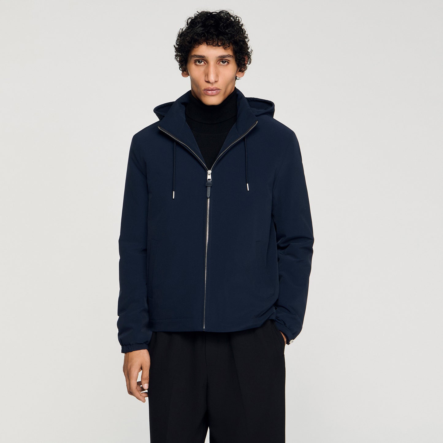 Orion Hooded Zip-Up Jacket Midnight Blue