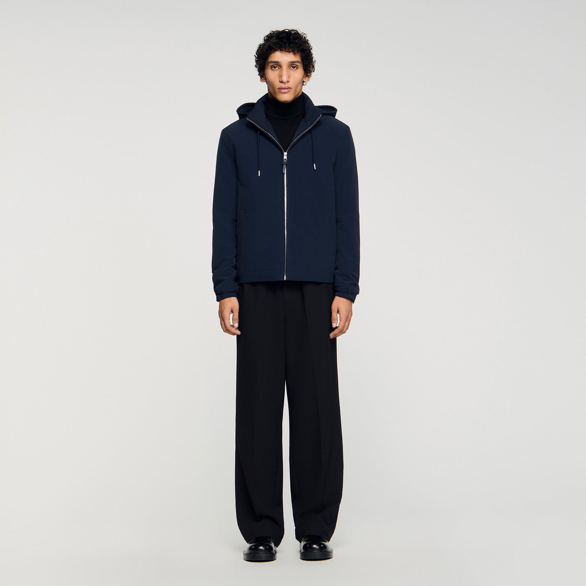 Orion Hooded Zip-Up Jacket Midnight Blue