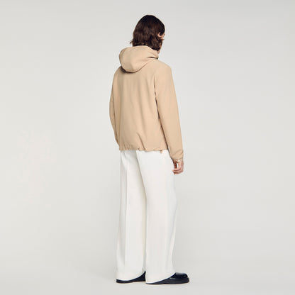 Orion Hooded Zip-Up Jacket Sand