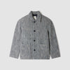 Wool Twill Worker Marl-effect worker jacket Marine / Blanc