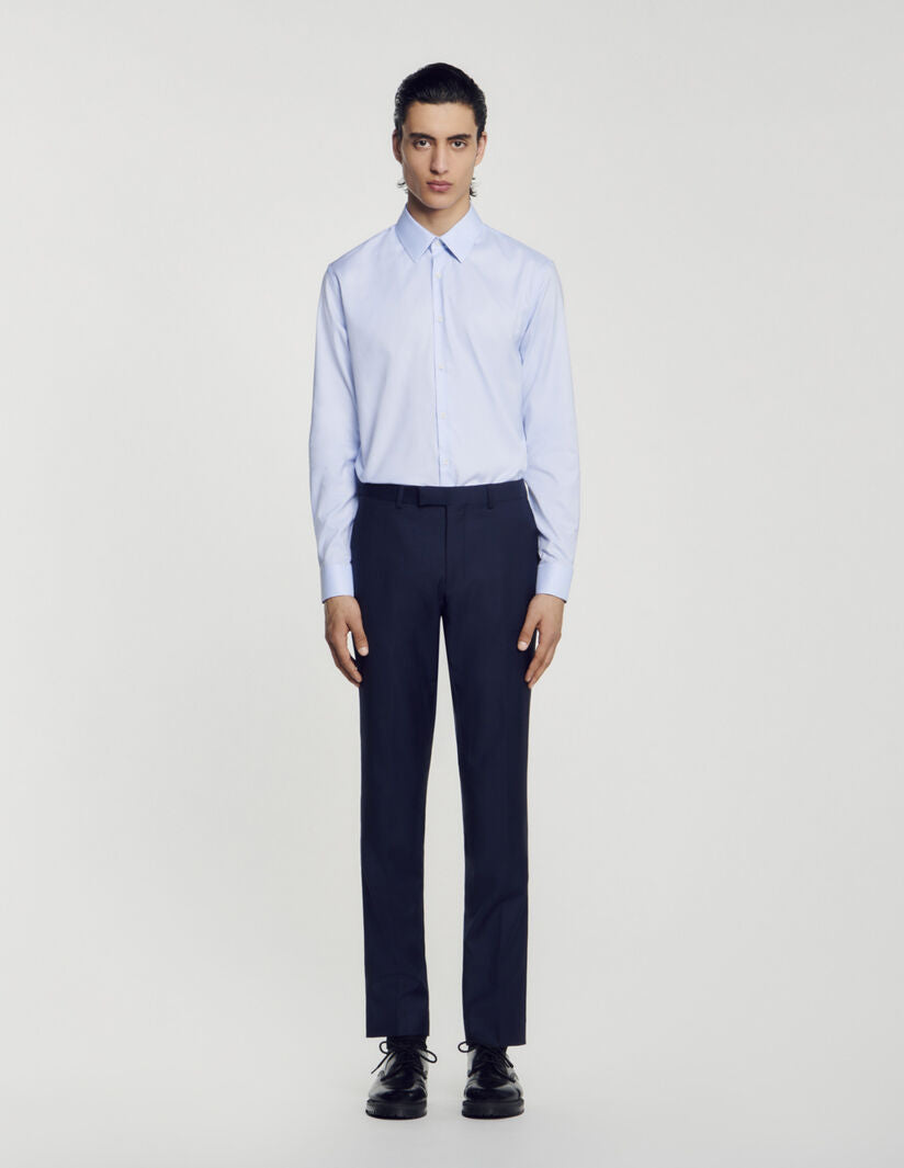 Classic Cotton Shirt Sky Blue