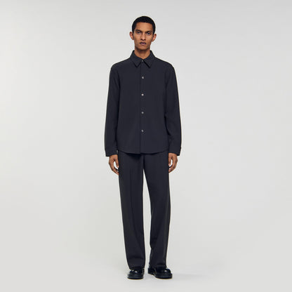 Joker Minimal Long-Sleeved Jersey Shirt Dark Grey