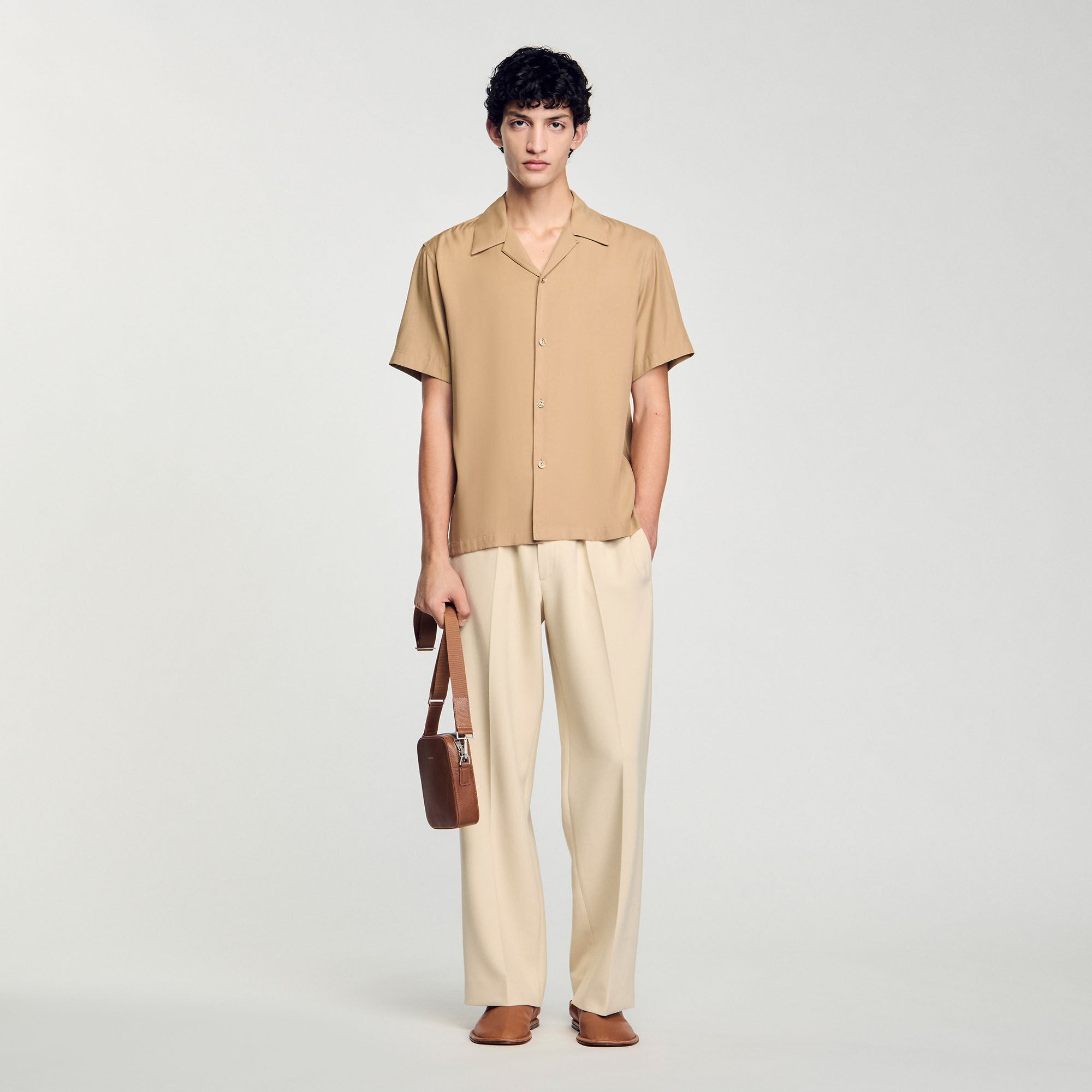 Requin Mc Shark Collar Shirt Nut Nut