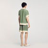Short-Sleeved Patterned Shirt Super Green