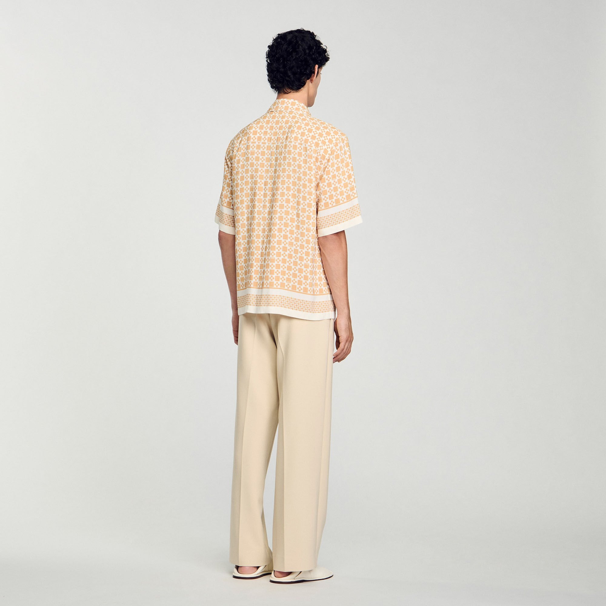 Cross Mc Square Cross Motif Flowing Blouse Fire Fire
