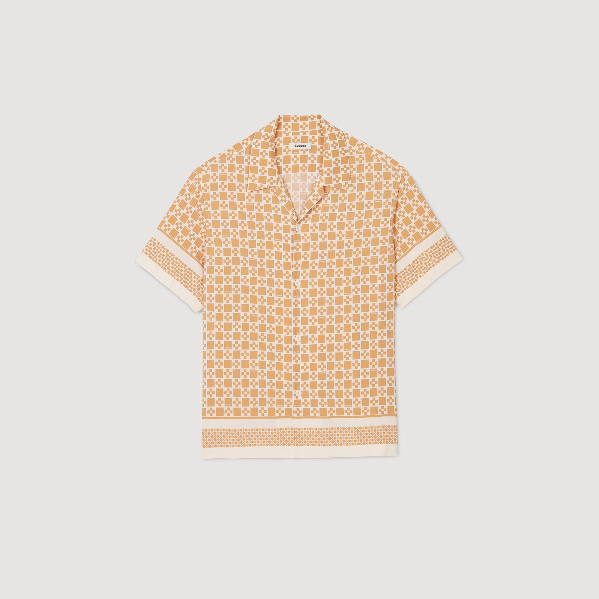 Cross Mc Square Cross Motif Flowing Blouse Fire Fire