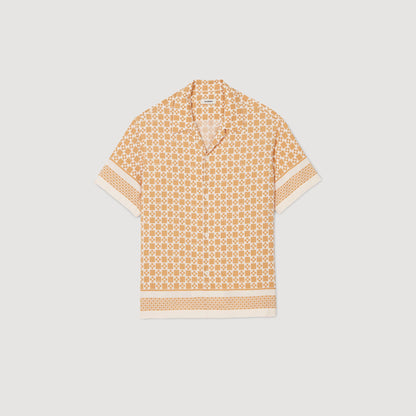 Cross Mc Square Cross Motif Flowing Blouse Fire Fire