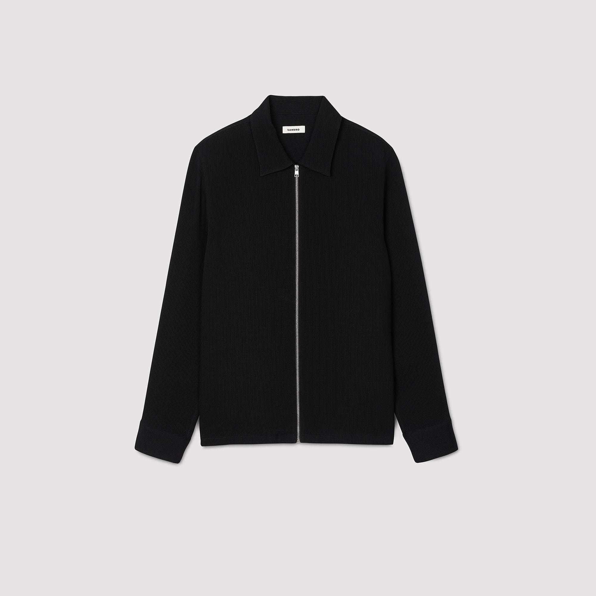 Black Pleated Shirt