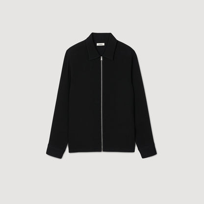 Black Pleated Shirt