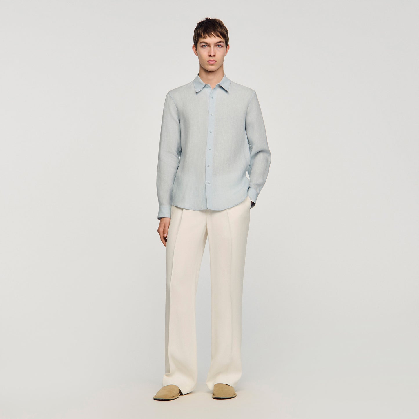 Linen Shirt Linen Shirt Sky Blue
