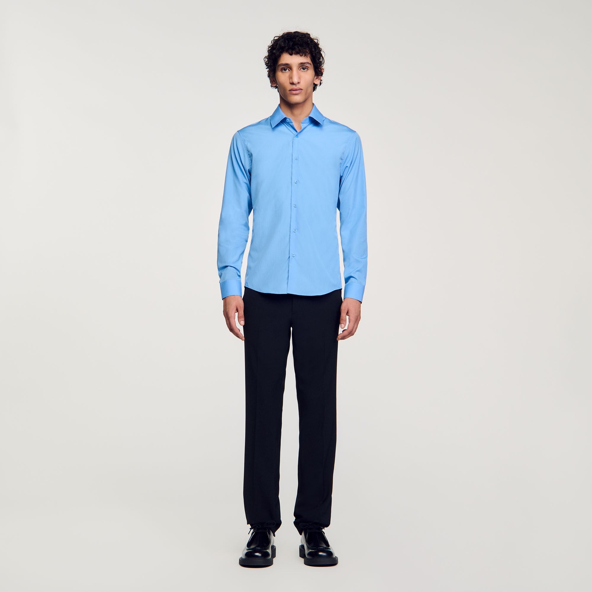 Long Sleeved Shirt Blue Office