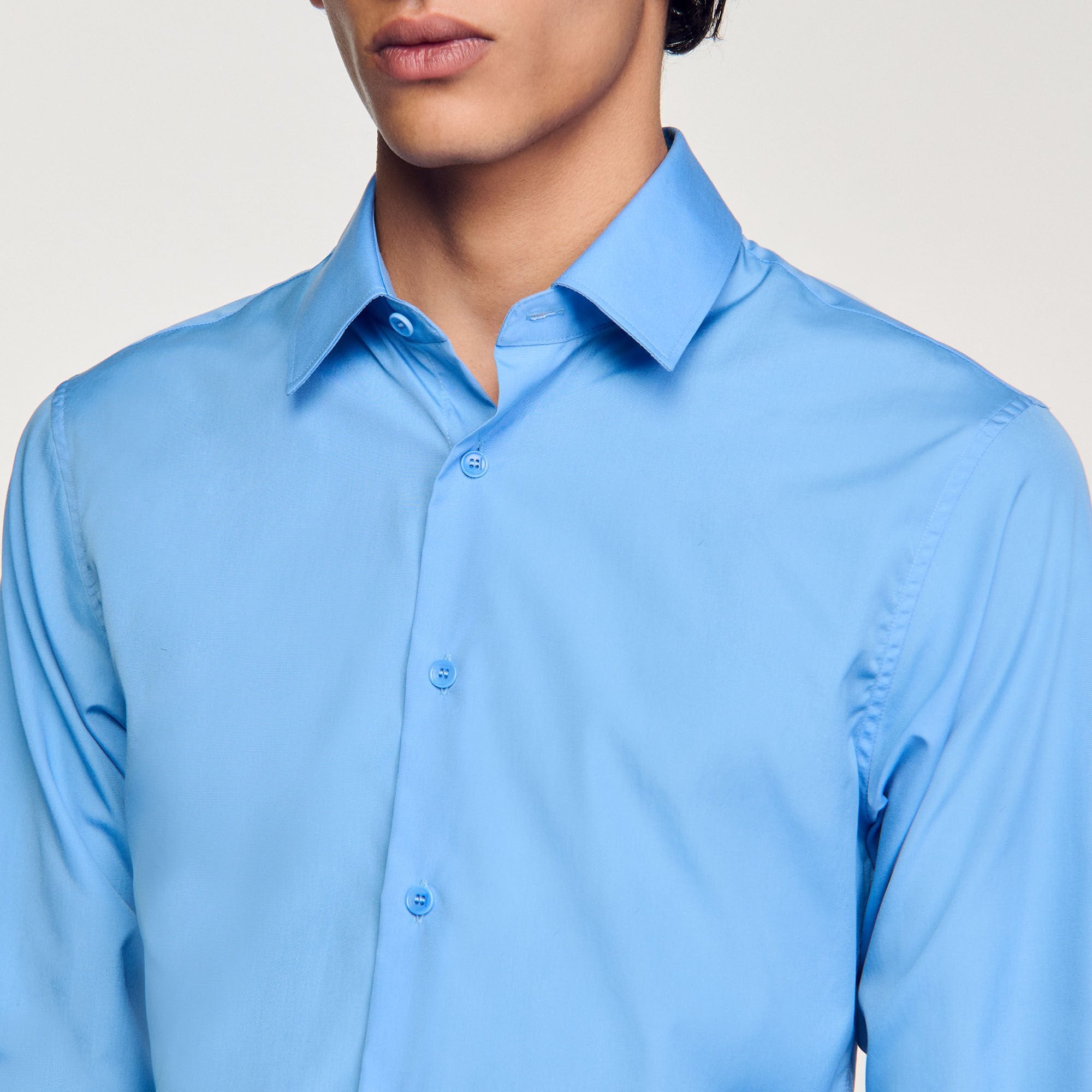 Long Sleeved Shirt Blue Office