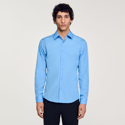 Long Sleeved Shirt Blue Office