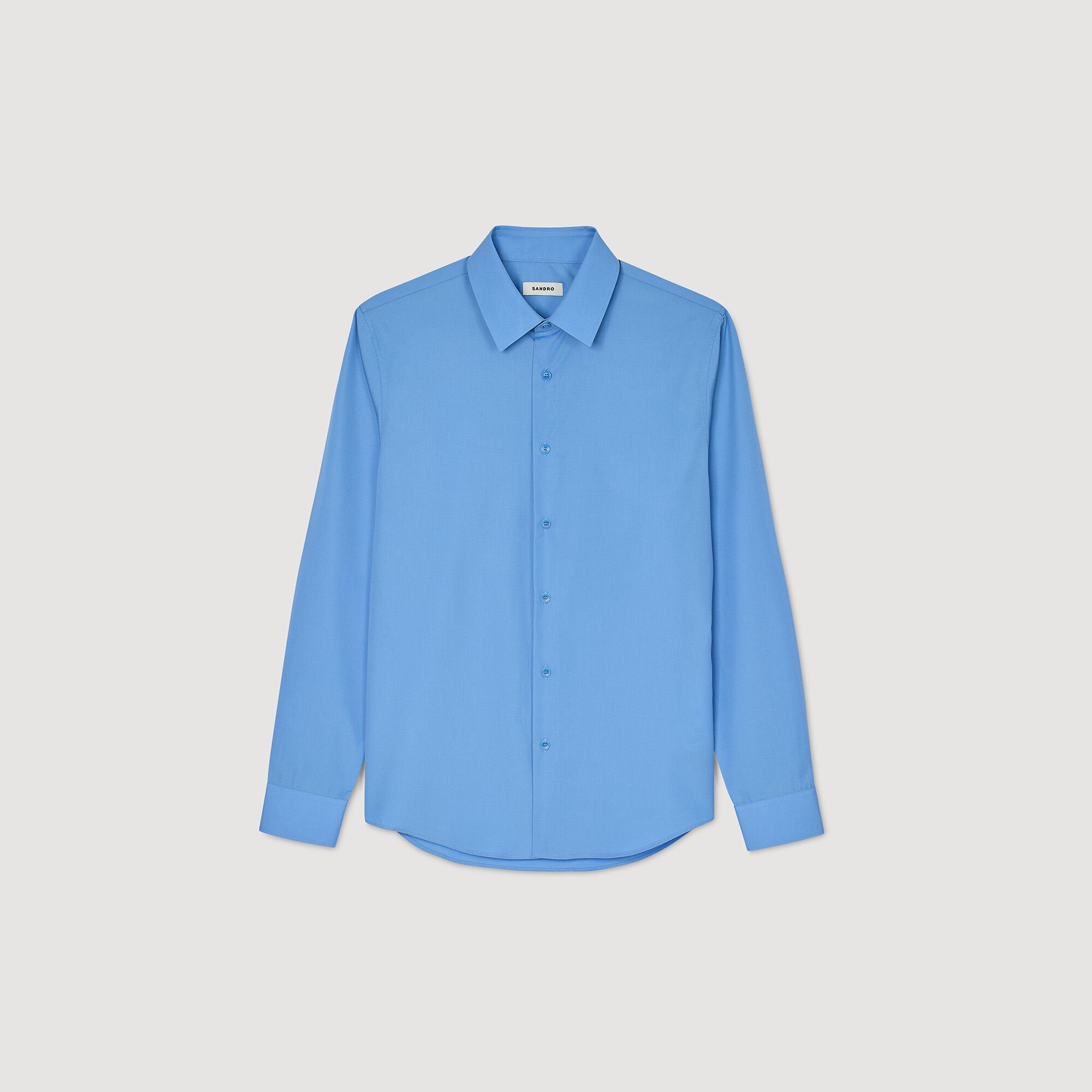 Long Sleeved Shirt Blue Office