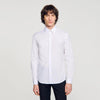 New Seamless Stretch Plain Shirt White