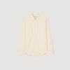 New Seamless Stretch Plain Shirt Beige