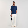 Royal Blue Crinkled Shirt