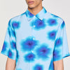 Floral Motif Shirt Blue Sky