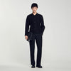 Knit Overshirt Button-Down Cardigan Black