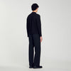 Knit Overshirt Button-Down Cardigan Black