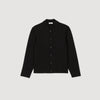 Knit Overshirt Button-Down Cardigan Black