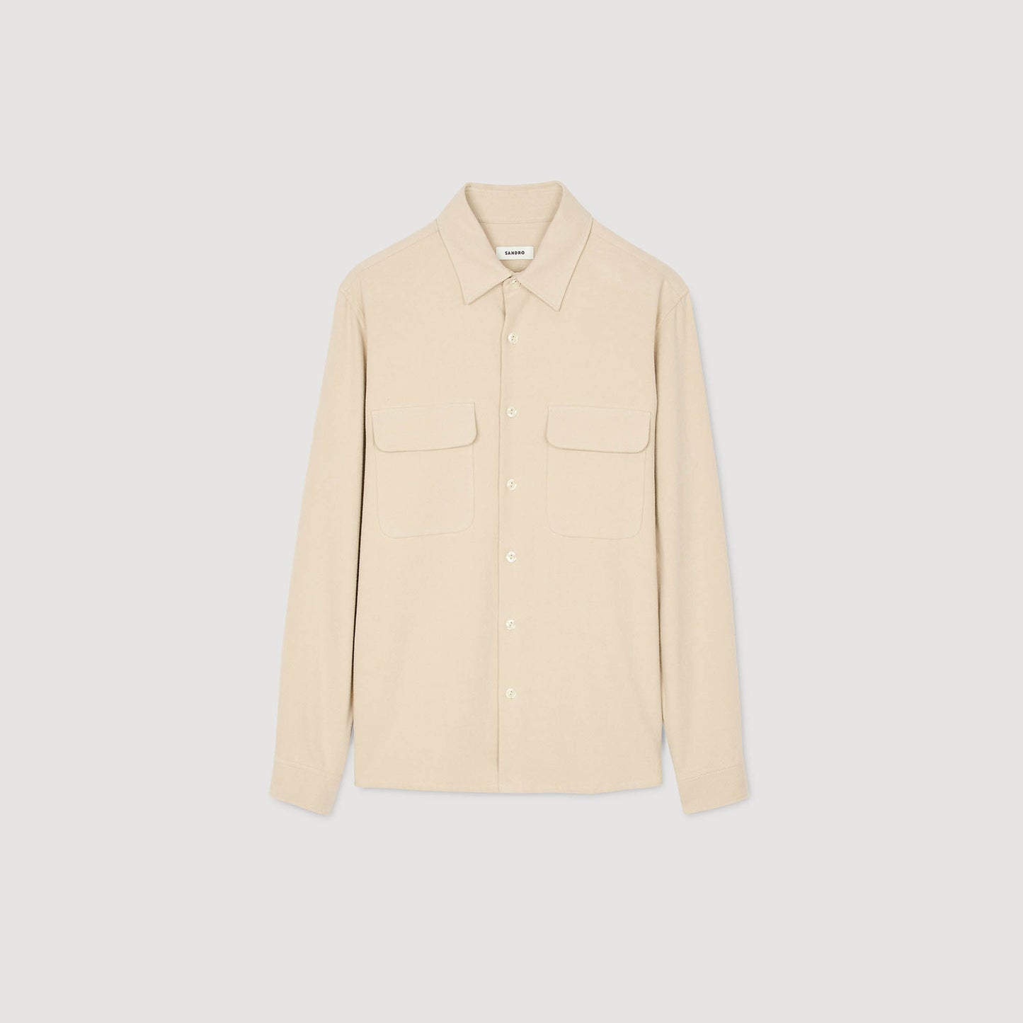 Flannel Pocket Shirt Flannel Shirt Beige
