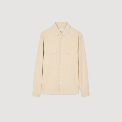 Flannel Pocket Shirt Flannel Shirt Beige