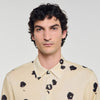 Waterflower Shirt Ls Floral Print Linen Shirt Off White