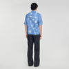 Waterflower Shirt Mc Floral Motif Shirt Blue Office