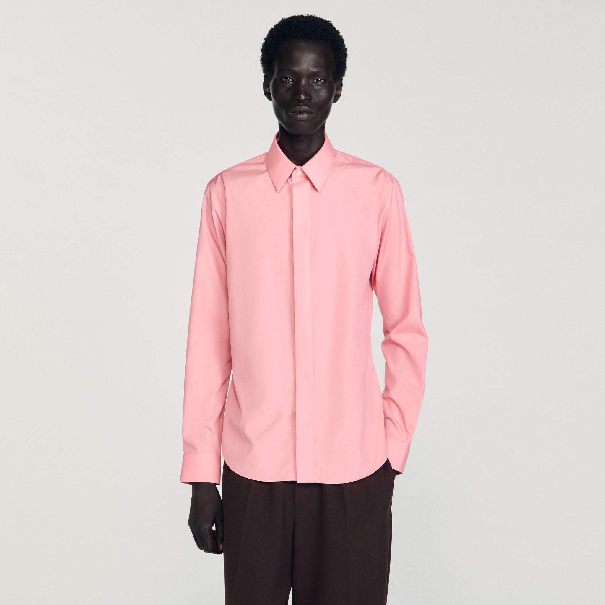 Hidden Shirt Plain Shirt Baby Pink
