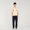 Horse Shirt Ss Embroidered Horse Loose-Fit Shirt Butter Cream