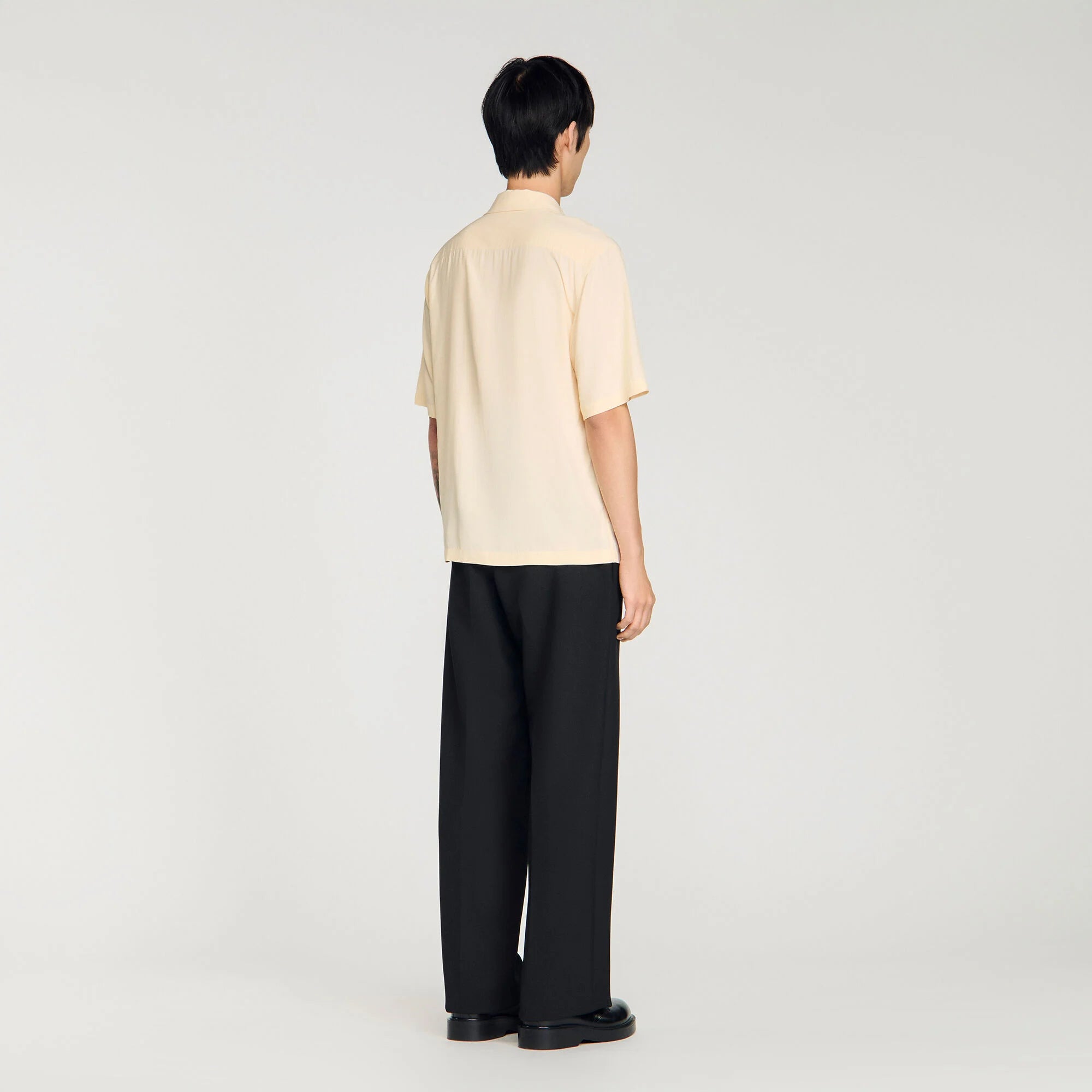 Horse Shirt Ss Embroidered Horse Loose-Fit Shirt Butter Cream
