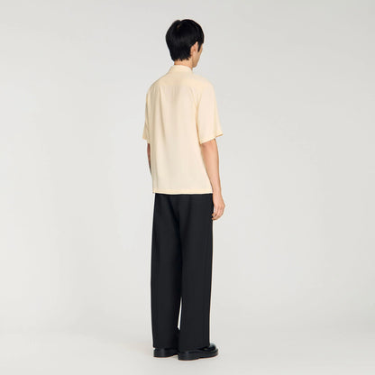 Horse Shirt Ss Embroidered Horse Loose-Fit Shirt Butter Cream