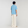 New Requin Mc Loose-Fit Shark Collar Shirt Sky Blue