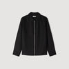 Chemise Zippee Loose-Fit Zip-Up Shirt Black
