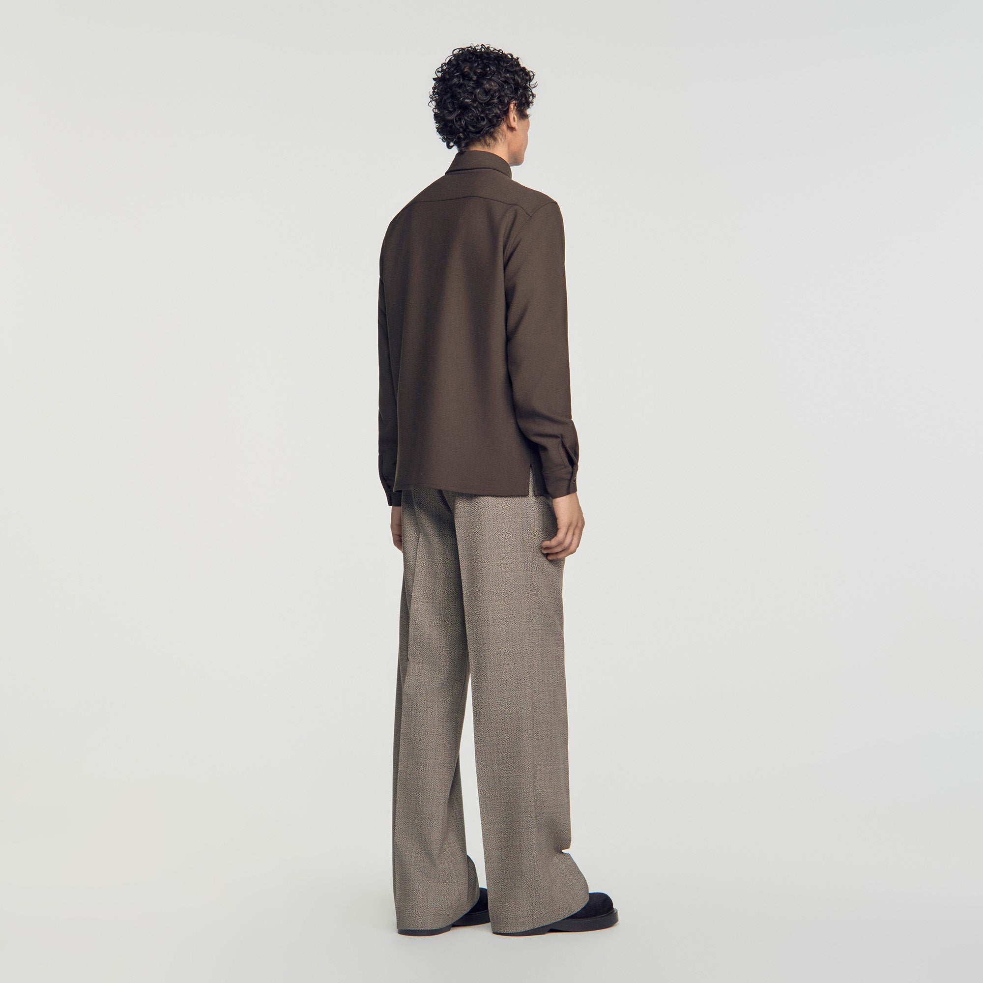 Joker Pocket Shirt with patch pockets Dark Taupe