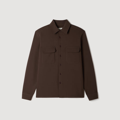 Joker Pocket Shirt with patch pockets Dark Taupe