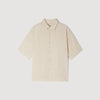 New Pleated Shirt Mc Pleated Shirt With Shark Collar Sand